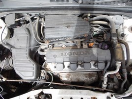 2002 Honda Civic LX White Sedan 1.7L AT #A24926